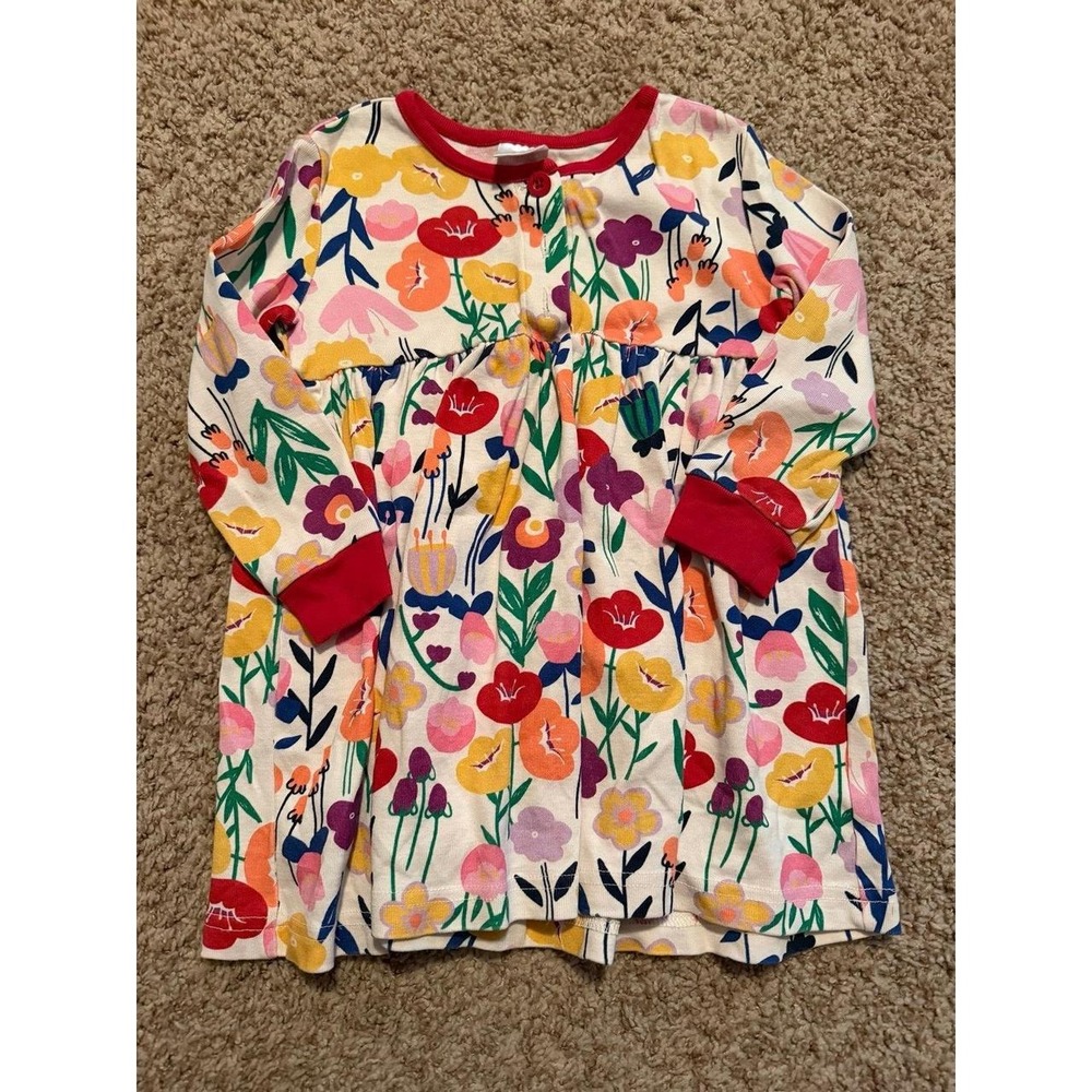 Hanna Andersson size 90/3 floral long sleeve dress